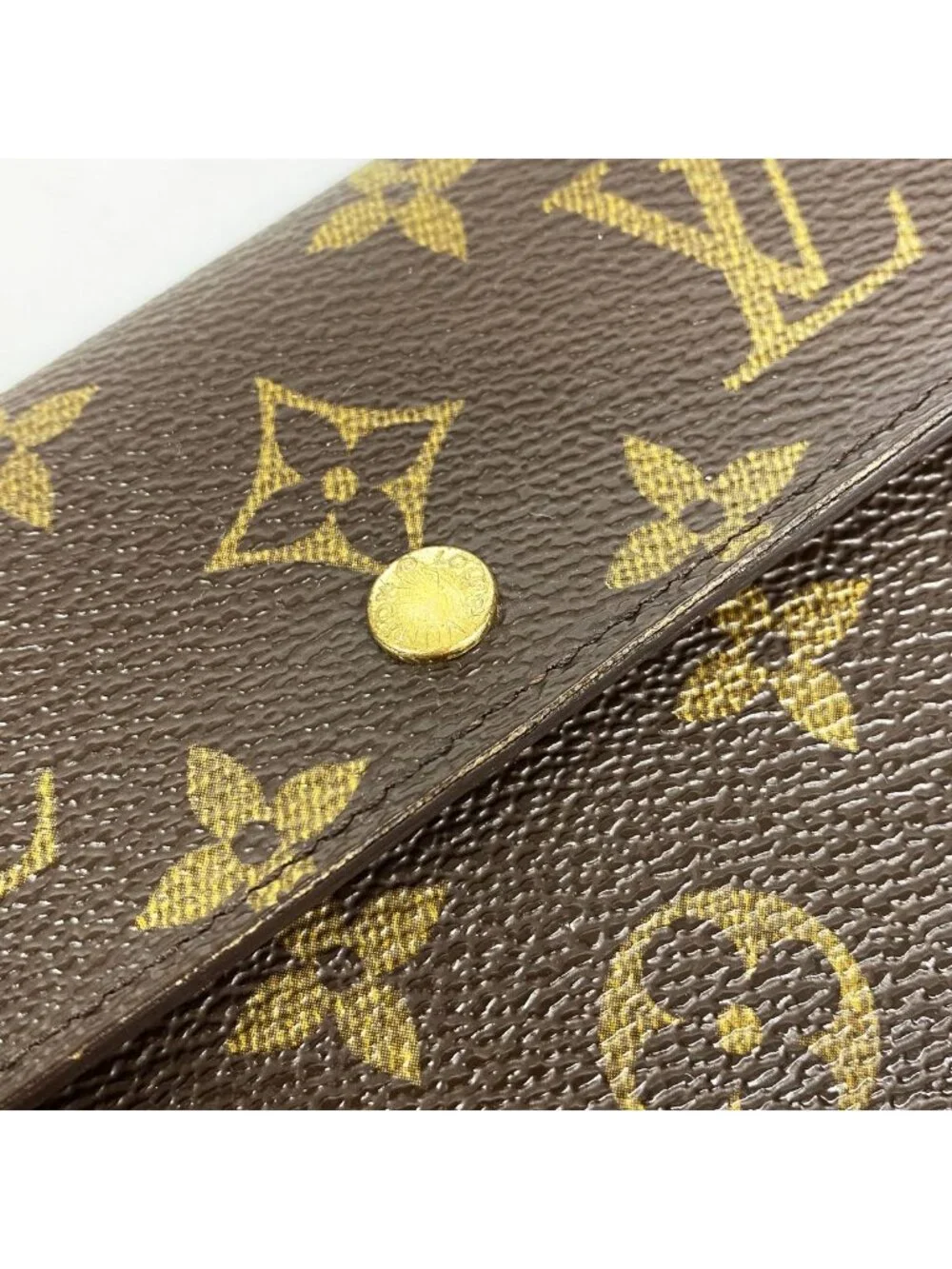 Louis Vuitton Trifold Wallet Monogram Porte Tresor Etui Papiers Brown